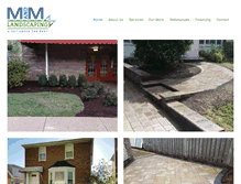 Tablet Screenshot of mmlandscapingllc.com